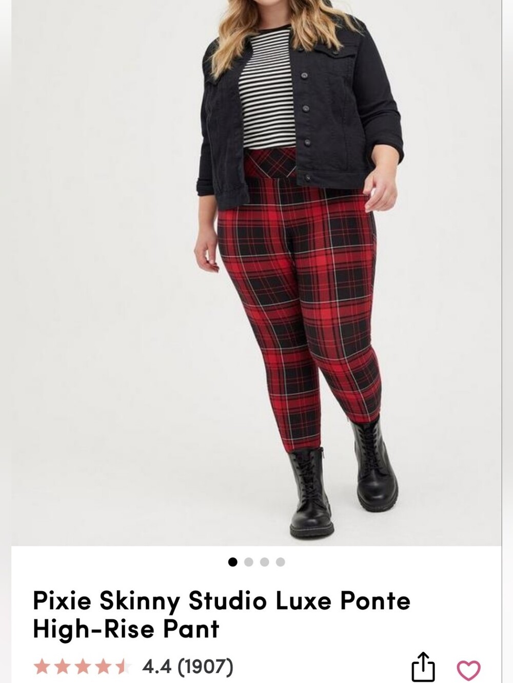 Torrid Pixie Skinny Studio Luxe Ponte High-Rise Pant